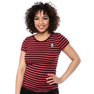 Sourpuss Jolly Roger Crew Neck Top